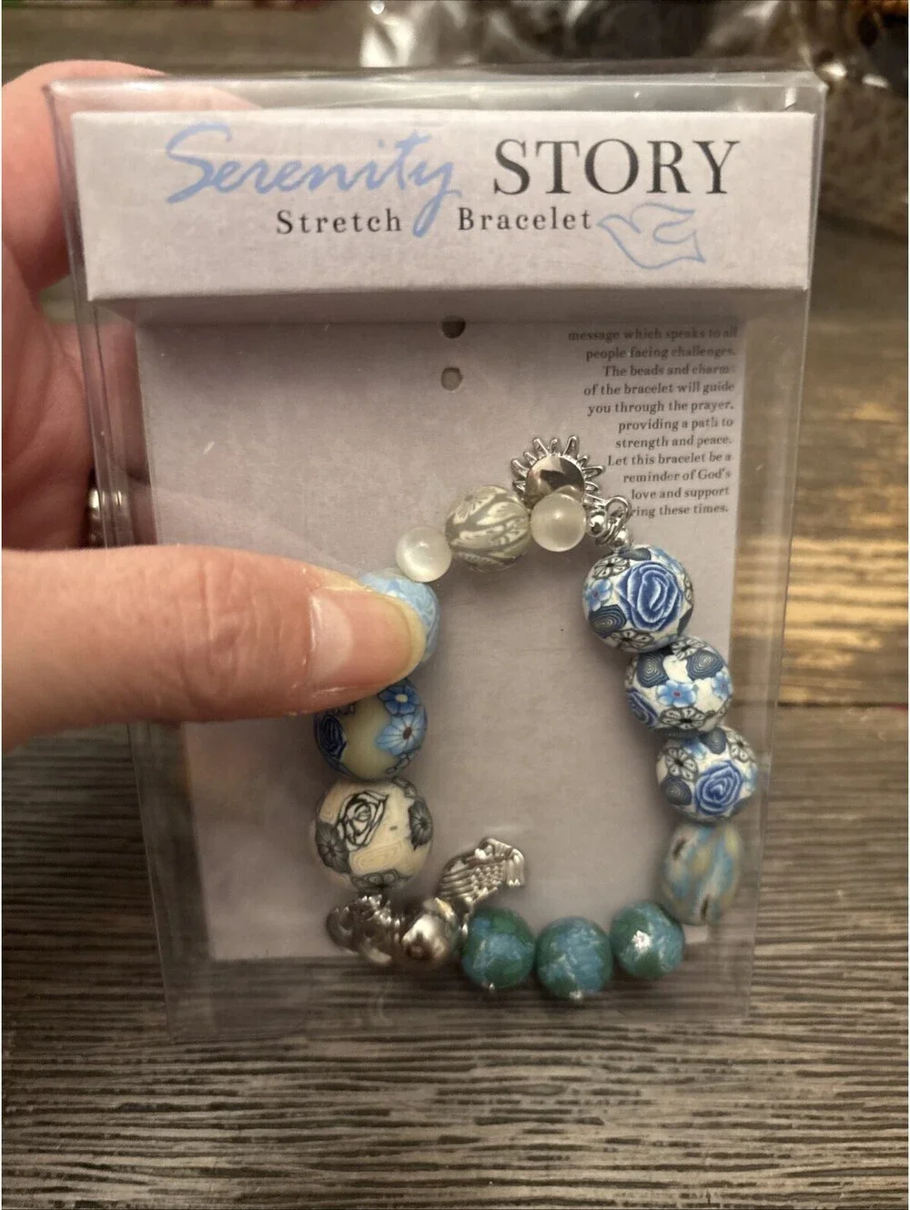 Serenity Story Bracelet - Blue and Silver